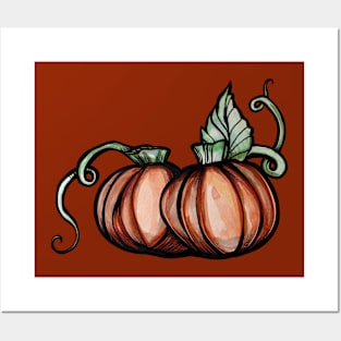 Harvest Pumpkins Posters and Art